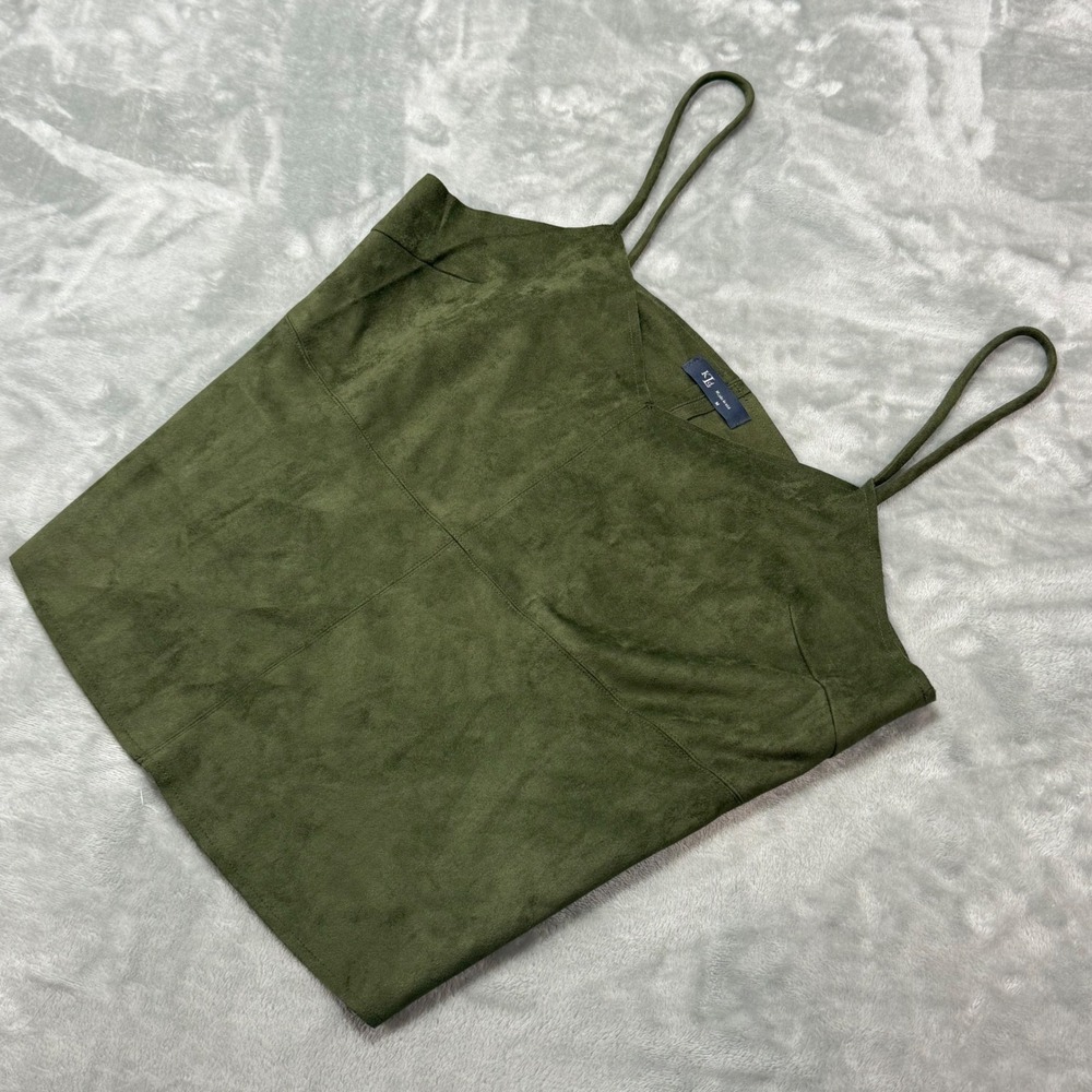 KLD Green Tank Top Crop Sleeveless Casual‎ Top Size M